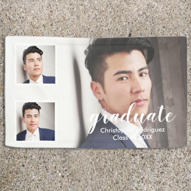 Modern 3 Photo Graduation Banner (Creator Uploaded)