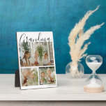 Modern 3 Photo Grandma Plaque<br><div class="desc">A modern photo collage birthday,  christmas,  specia occassion gift,  featuring 3 photos,  and editable text,  perfect for any relative. The text font style,  size and background colour can be changed by clicking on customise further link after personalising.</div>