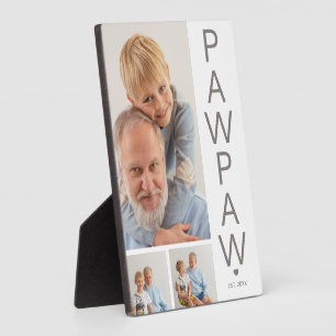 Modern 3 Photo Pawpaw Plaque