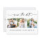 Modern 3 Photos Ink Pen Script Save The Date