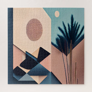 Modern 3D Boho Minimalist Abstract Art    Jigsaw Puzzle