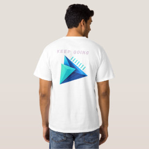 Modern 3D Geometric Keep Going T-Shirt