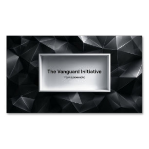 Modern 3D Low Poly Geometric Magnetic Business Card