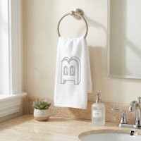 Modern 3D Outline Monogram Custom Letter 
