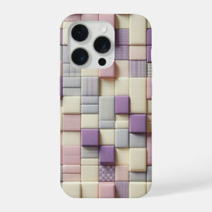 Modern 3D Pastel Block Phone Case Abstract Lavende