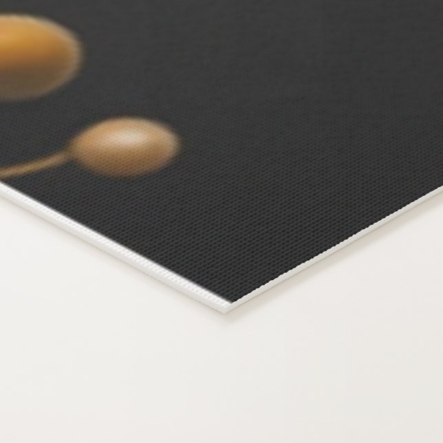 Modern 3D Silver and Gold Lotus Yoga Mat (Detail)