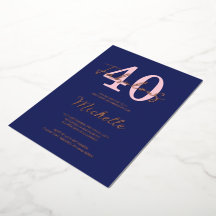 Modern 40 and Fabulous 40th Birthday Party
