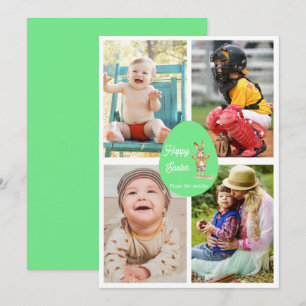 Modern 4 image easter  holiday card