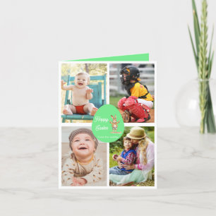 Modern 4 image easter  holiday card