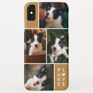 Modern 4 Photo Collage   Pure Love   Deep Gold Case-Mate iPhone Case