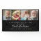 Modern 4-Photo Custom Text Funeral Banner