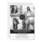 Modern 4 Photo Graduation Invitation - Black
