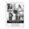 Modern 4 Photo Graduation Invitation - Black