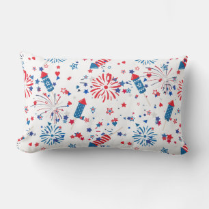 Modern 4th July Pattern 03 Lumbar Cushion