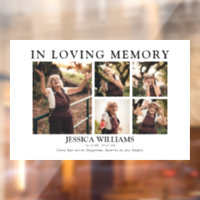 Modern 5 Photo Collage Memorial