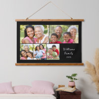 Modern 5 Photo Collage Name