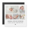 Modern 5 Photos Birth Announcement Magnet Card