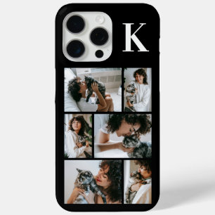 Modern 6 Pet Photo Black iPhone 15 Pro Max Case