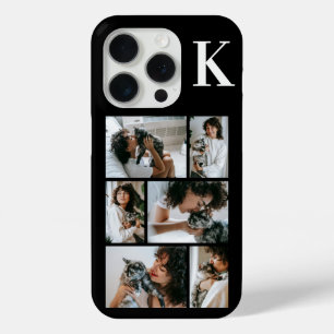Modern 6 Pet Photo Black iPhone 15 Pro Case
