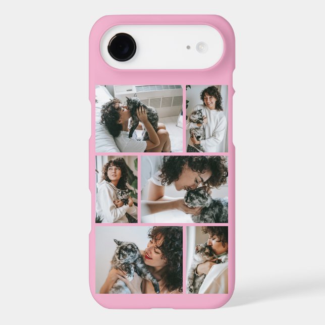 Modern 6 Pet Photo Pink (Back)