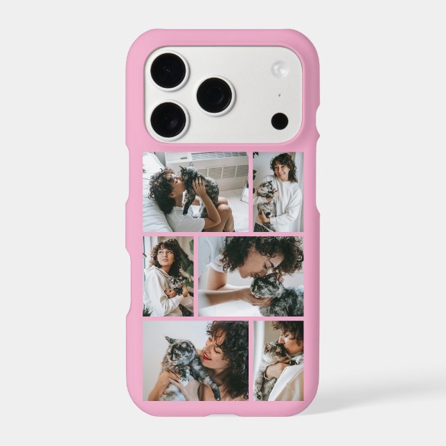 Modern 6 Pet Photo Pink (Back)