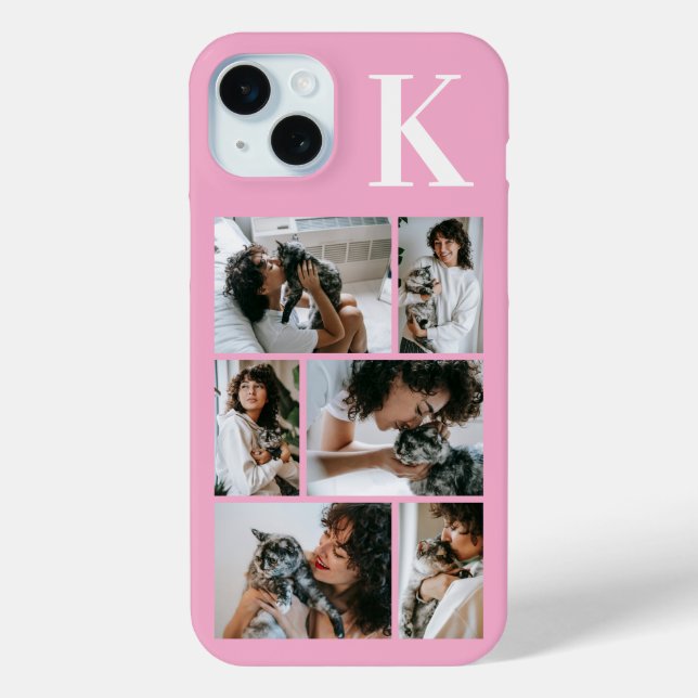 Modern 6 Pet Photo Pink Case-Mate iPhone Case (Back)
