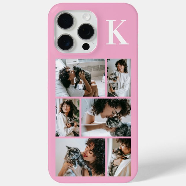 Modern 6 Pet Photo Pink Case-Mate iPhone Case (Back)