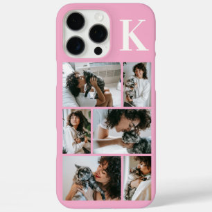 Modern 6 Pet Photo Pink iPhone 16 Pro Max Case