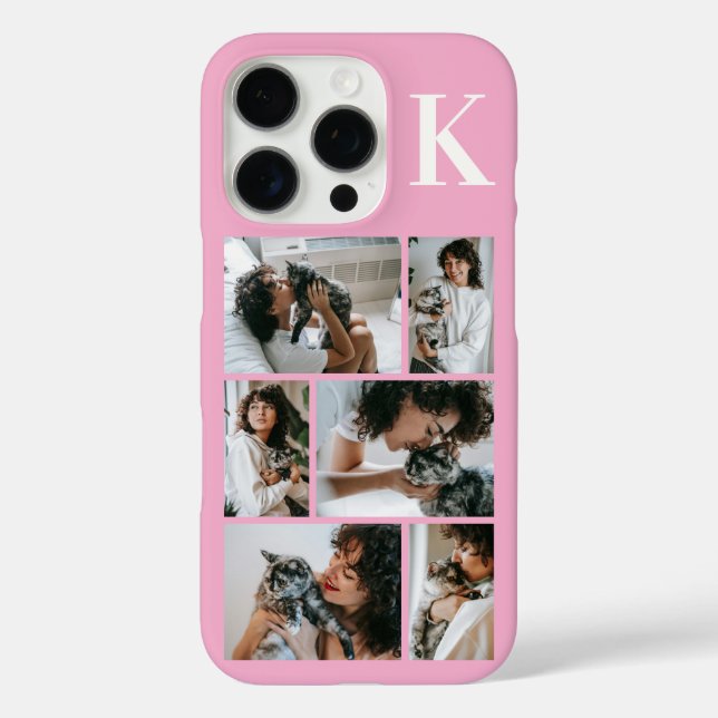 Modern 6 Pet Photo Pink Case-Mate iPhone Case (Back)