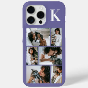 Modern 6 Pet Photo Purple iPhone 15 Pro Max Case