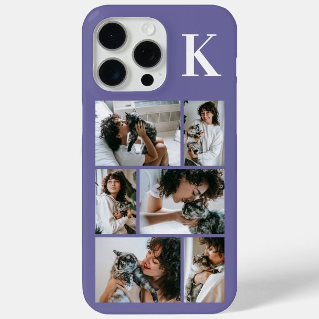 Modern 6 Pet Photo Purple Case-Mate iPhone Case (Back)
