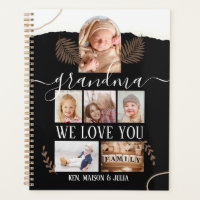 Modern 6 Photo Collage Grandma Personalised