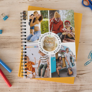 Modern 6 Photo Collage Personalised 2024 Planner