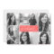 Modern 6 Photo Script Graduation Invite -Neon Pink