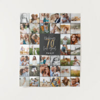Modern 70th birthday multi photo script