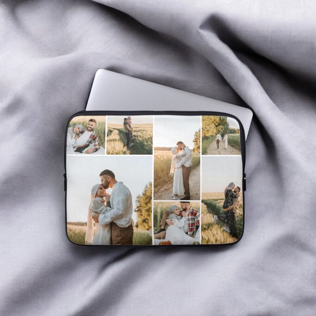 Modern 7 Photo Collage Laptop Sleeve (Creator Uploaded)