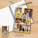 Modern 7 Photo Collage Personalised Planner<br><div class="desc">Create your own personalised planner utilising this easy-to-upload photo collage template with 6 pictures on the front with your custom text (shown with name and year) in your choice of font style and colour and one full-size photo on the back cover. Choose your background colour (shown in white). OPTIONS: Shown...</div>