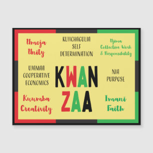 Modern 7 Principles Green Red Black Kwanzaa
