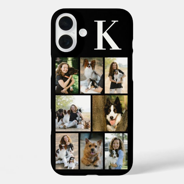 Modern 8 Pet Photo Black Case-Mate iPhone Case (Back)