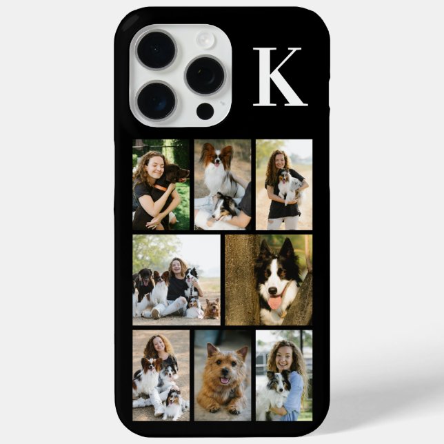 Modern 8 Pet Photo Black Case-Mate iPhone Case (Back)