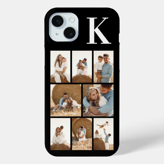 Modern 8 Photo Black Case-Mate iPhone Case (Back)
