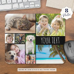 Modern 8 Photo Collage Personalised Custom Mouse Pad<br><div class="desc">Create your own personalised, custom colour photo mouse pad with this easy-to-upload photo collage template featuring 8 pictures in various shapes and sizes, both horizontal and vertical to accommodate a wide variety of photo subjects and your title or name in your choice of text font styles and all colours (shown...</div>
