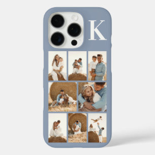 Modern 8 Photo Dusty Blue iPhone 16 Pro Case