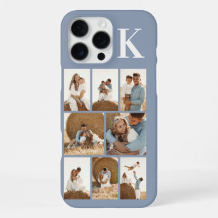 Modern 8 Photo Dusty Blue iPhone 16 Pro Max Case