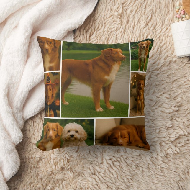 Modern 8 Photo Gift Custom Collage Personalised Cushion (Blanket)