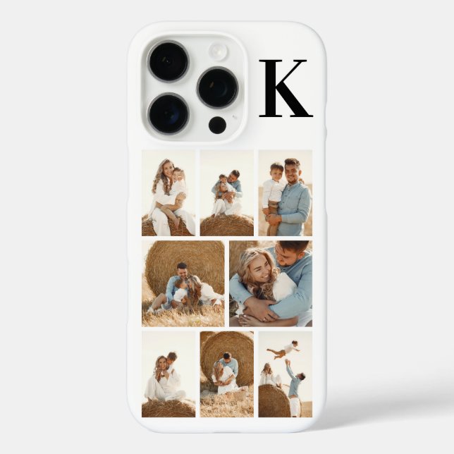 Modern 8 Photo White Case-Mate iPhone Case (Back)