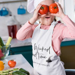 Modern A Wicked Good Time Quote | Happy Halloween Kids Apron<br><div class="desc">Modern A Wicked Good Time Quote | Happy Halloween</div>