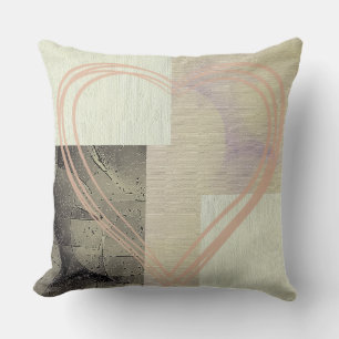 Modern Abrstract Black White And Grey  Cushion
