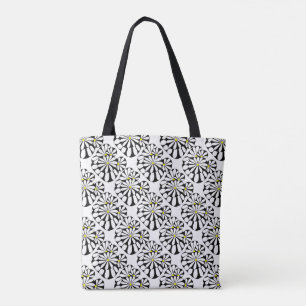 Modern Abstarct Black & White Design Tote Bag