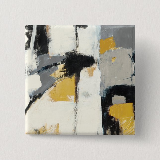 Modern Abstract 15 Cm Square Badge (Front)